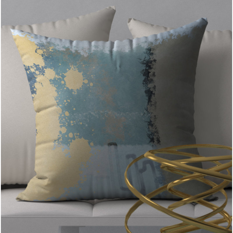 Housse de coussin décorative carrée « Juicy festin » et insert, 18" x 18"