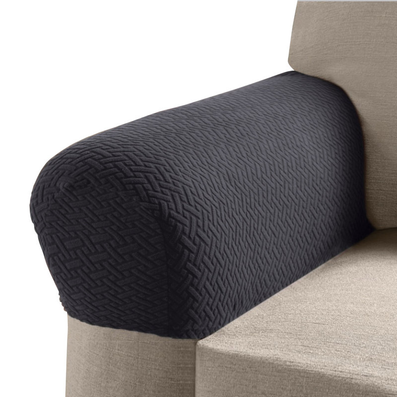 Housse pour coussin en T avec accoudoirs, Polyester gris anthracite