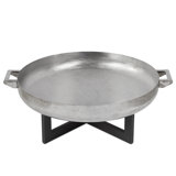 La Porte 21" H x 36.8" W Steel Wood Burning Outdoor Fire Pit with Lid