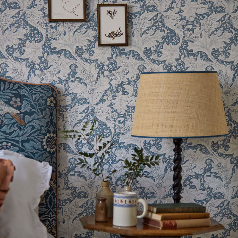 Wallflower 10.05m x 52cm Matte Wallpaper Roll, Blue