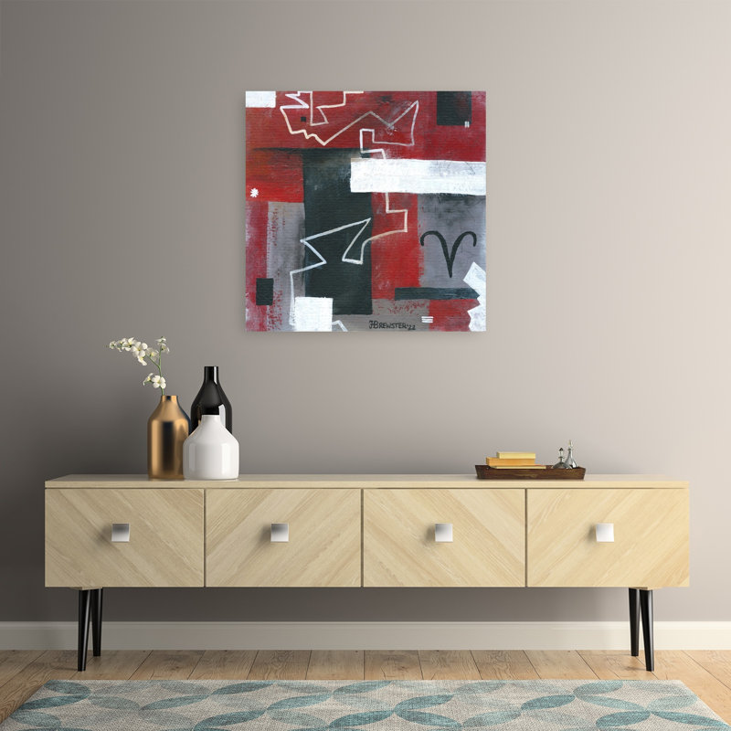 Abstrait géométrique Aries, 32" H x 32" W