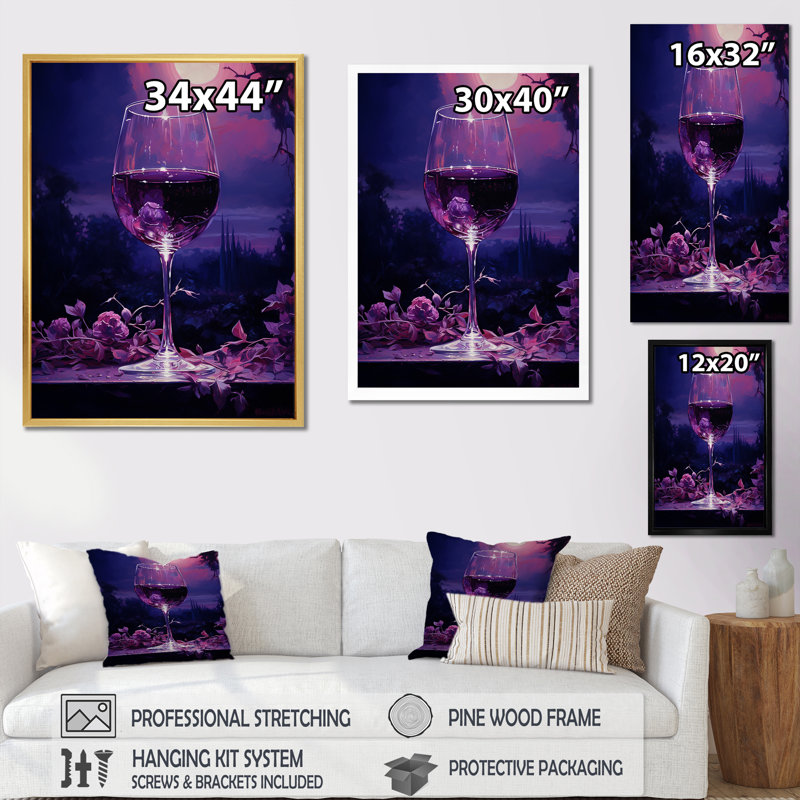 " Shiraz Silhouette ", Natural Floater Framed, 20" H x 12" W