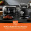 GEEPAS Retrovive 1.8L Electric Kettle, 4 Slice Bread Toaster, 2-in-1 Jug Blender & 20 Litre 700W Digital Freestanding Microwave Oven Kitchen Combo Set | 3000W Vintage Cordless Kettle-128817430