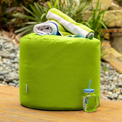 Damato Round Outdoor Pouf Ottoman