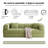 Lozena 78.7" Large 5 In 1 Sofa Bed Convertible, No Tools Assembly Sleeper Sofa, Modern Frameless Boneless Couch, Washable Corduroy Couch, Oversized For Small Space, 2 Pillows Included-220825747