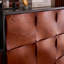 Armoire décorative noire + brun foncé massif + bois manufacturé