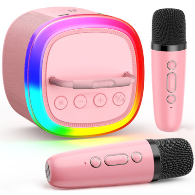 JYX D17 Bluetooth Speaker With Microphone & Beatsync RGB Lights | Lightweight Design, TWS Stereo Sound | Portable Wireless Speaker For Home Parties, C -  D17P-T-25