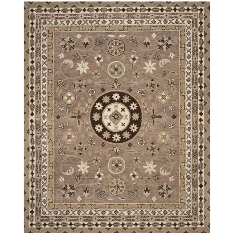 Cruz Hand Tufted Wool Oriental Rug, Rectangle 8' x 10'