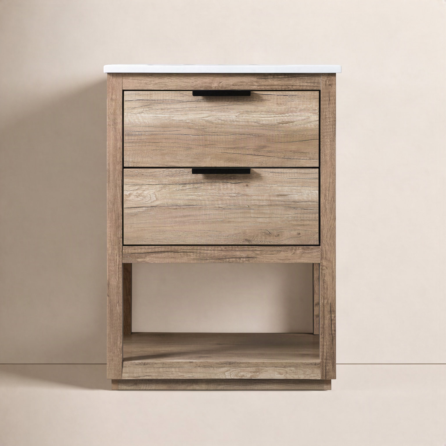 Felicity 24'' Single Bathroom Vanity, Natural Oak