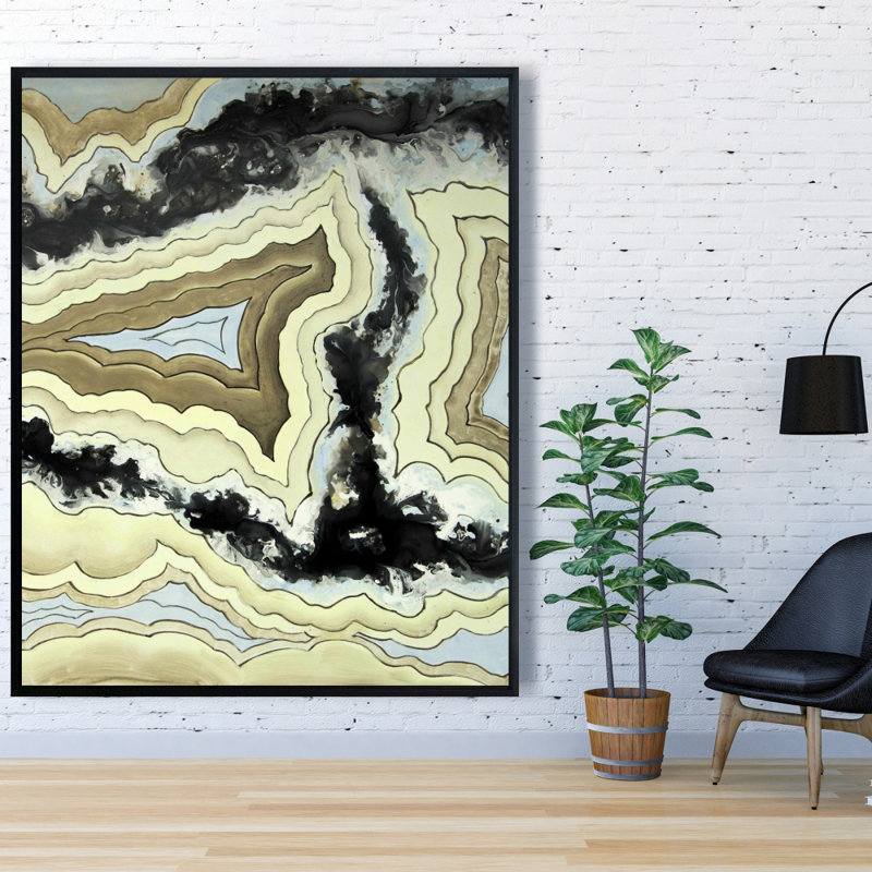 Lace Agate Print On Canvas, H 60 po x l 48 po