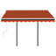 Dakota Fields Fabric Cover Retractable Patio Awning-2049665057-2049665063-2057166387