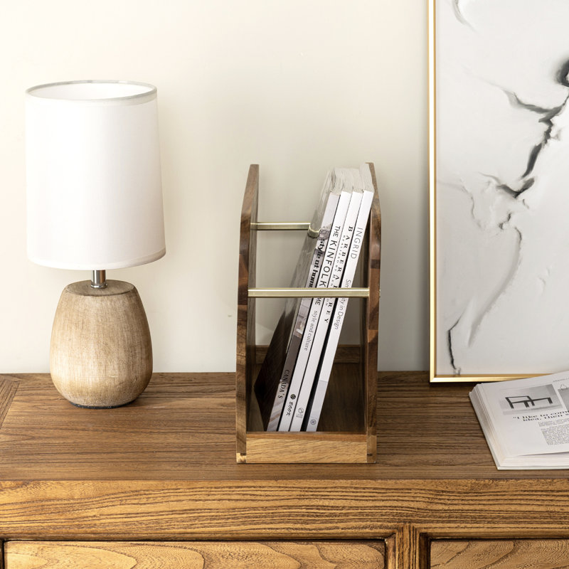 Solid Wood Magazine Rack