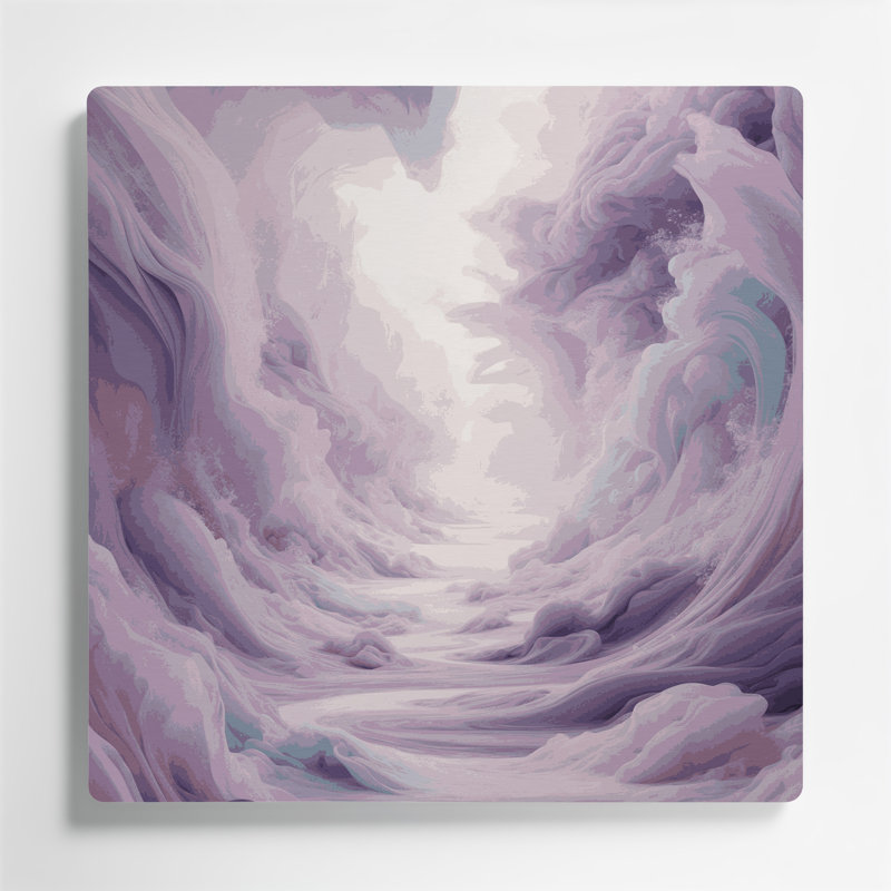 Abstrait paysage 74, art mural en métal beige, H 12 po x l 12 po