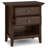 Amherst 24 Inch Solid Wood Traditional Bedside Table In Russet Brown (Set Of 2)-723107639