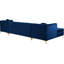 Canapé et méridienne modulaire en velours large de 132 po Graham-797775310