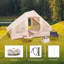 Tente de camping gonflable avec pompe à main