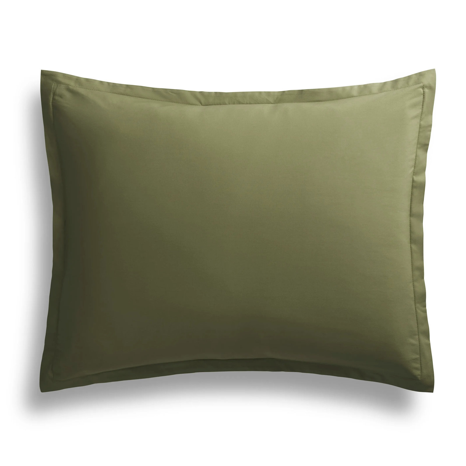 Cotton Duvet Cover Set, Queen Duvet Cover + 2 Queen Shams, Loden Green