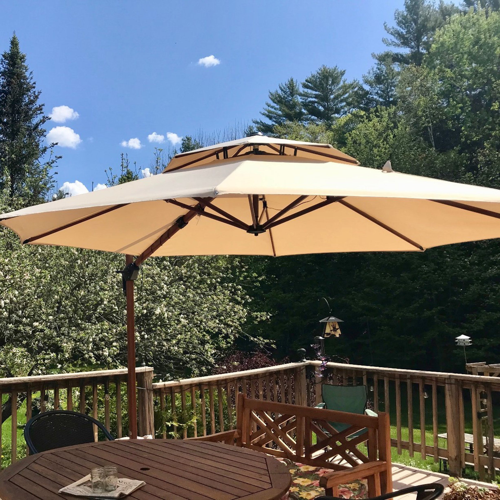 Brimley 12' Cantilever Umbrella, Beige