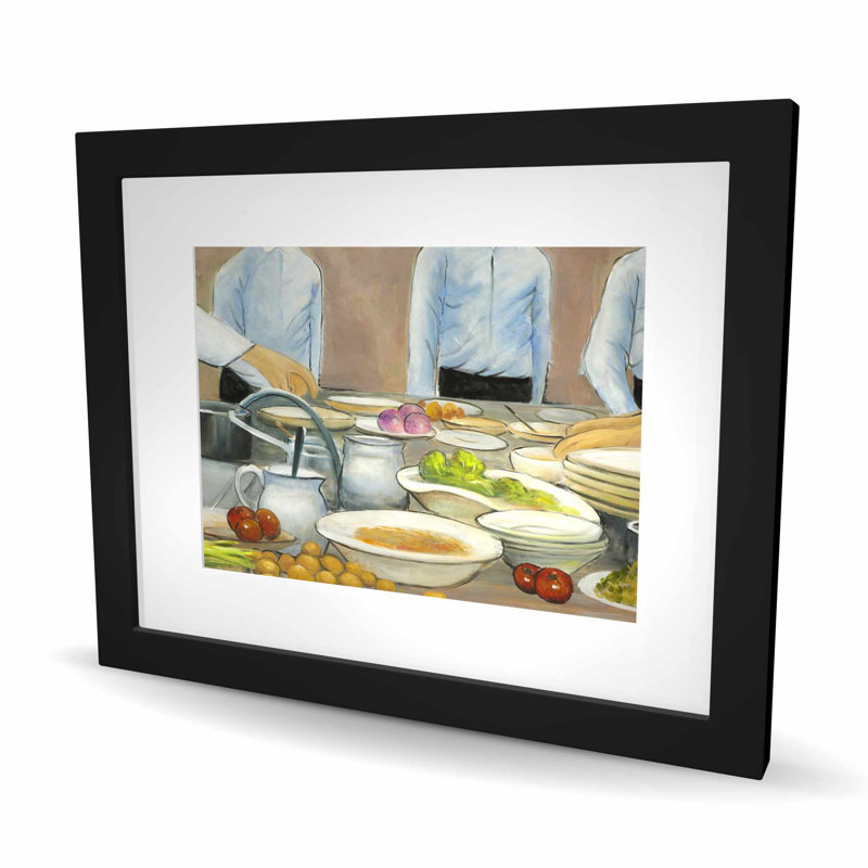 Cook Chefs at Work - Contemporary Kitchen Framed Print Decor