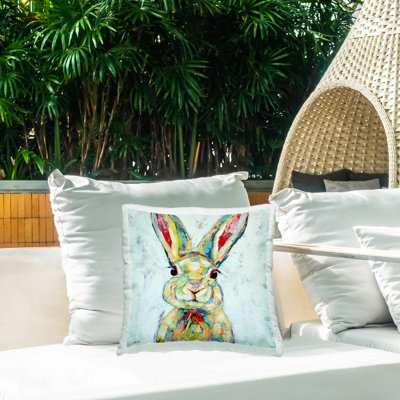 Coussin Bunny Rabbit Animal Portrait
