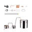 Distillateur pour boissons alcoolisées avec baril et pompe à eau 8W Moonshine-115641790