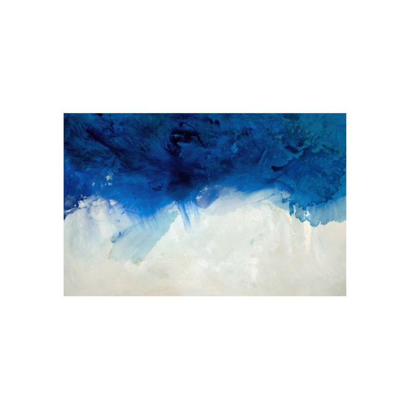 Océan par Samuel Kane - Peinture, Couche de verre, H 47 po x l 73 po x P 1,5 po