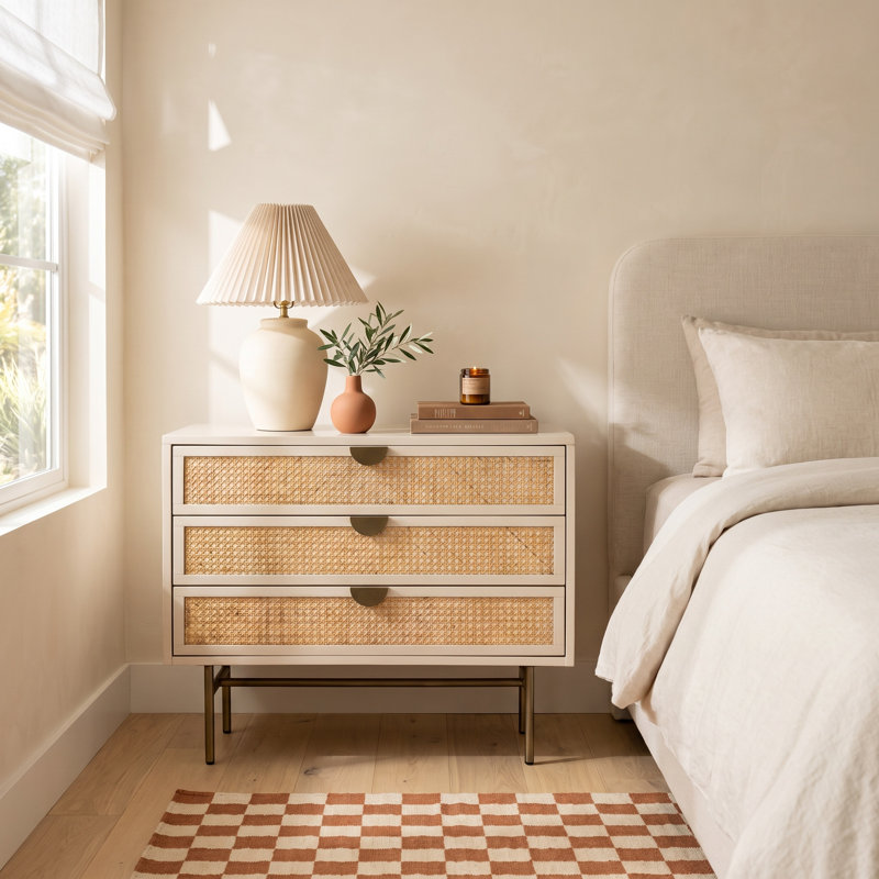 Brooks Large 32" Nightstand - Matte Alabaster