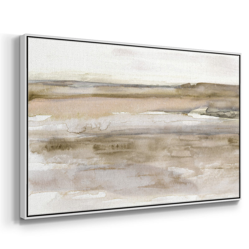Sunset Bay, reproduction d'art sur toile, H 27 po x l 41 po x P 2 po, Blanc
