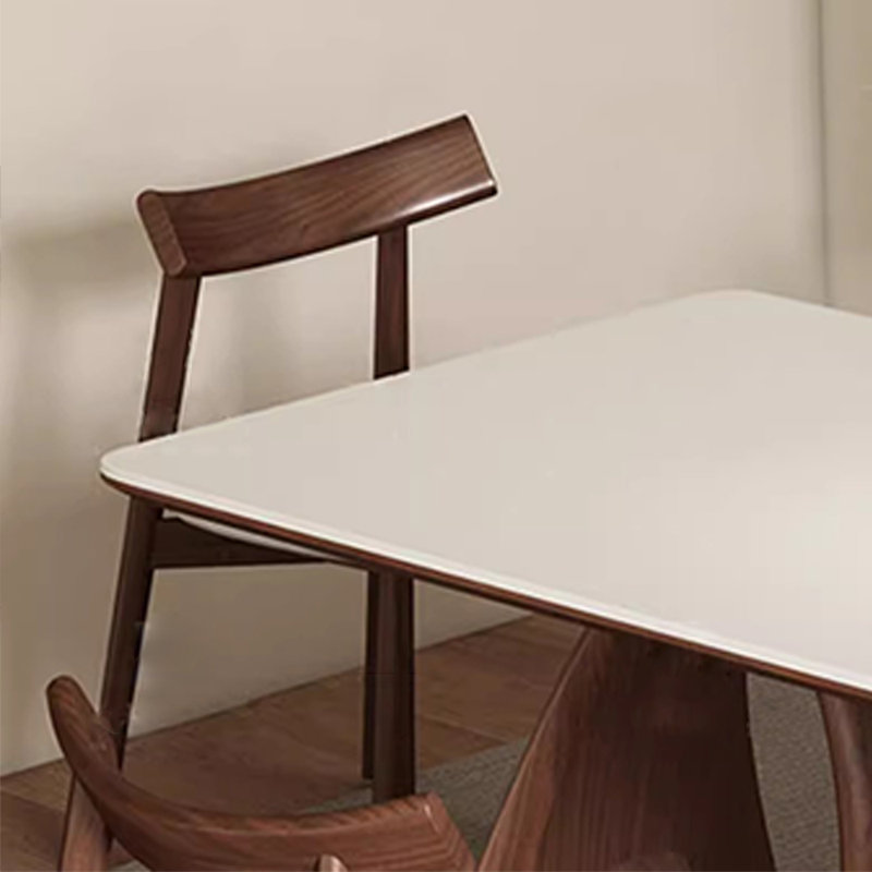 Table et chaise de salle à manger haut de gamme légère et luxueuse, H 29,5 po x L 70,8 po x l 35,4 po