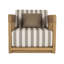 Adelaide Outdoor Accent Chair Brown Stripe