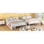 Full Xl Over Queen Bunk Bed With 2 Drawers, White - Modern Iron Construction For Teens, Safe & Space Saving Metal Design-152571825