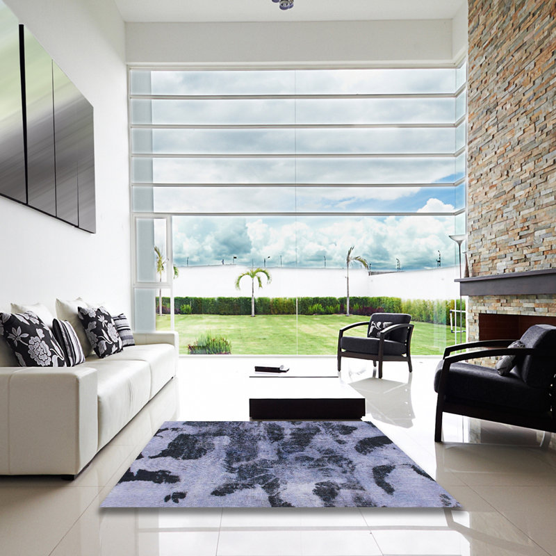 Abstract Indoor Rug, Square 3'