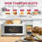 4-Slice Digital Touch Toaster, 1.5” Extra Wide Slots Stainless Steel Toaster with 6 Browning Levels, 5 Bread Presets, Defrost Reheat Cancel Function & LED Countdown Display for Family Breakfast
