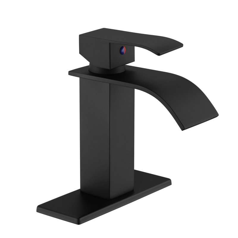 Single-Hole Single-handle Bathroom Faucet, Matte Black