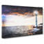 Lighthouse And Seascape Evening Glow - Wrapped Canvas Print-56629515