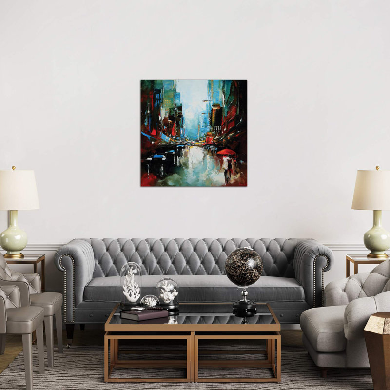 The Love Lies - Wrapped Canvas Painting, 93.98 cm H x 93.98 cm W x 3.175 cm D, Wrapped Canvas