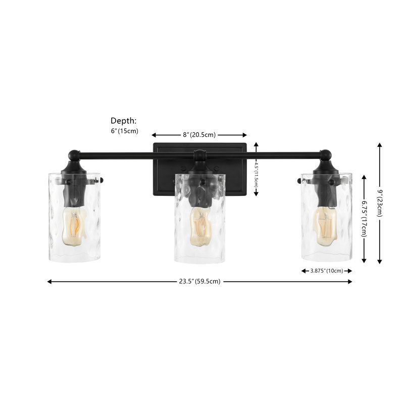 Kieu Iron Flush Mounted Sconce, Black