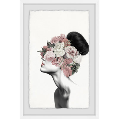 « fleur cheveu oignon », impression encadrée
