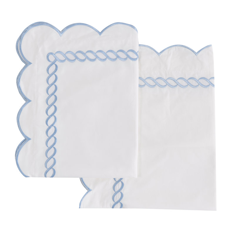 T600 SCALLP ROPE EURO SHAM PR, Blue