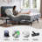 Zero Gravity Adjustable Bed with Upholstered Headboard