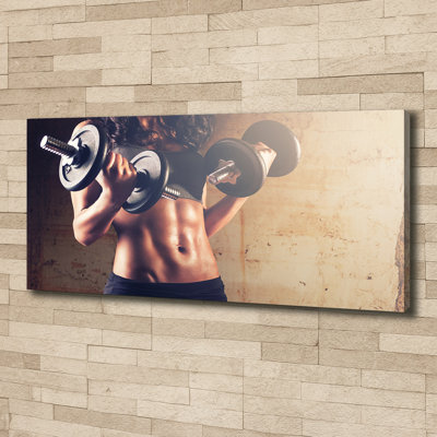 Muscle Building - No Frame Print on Canvas