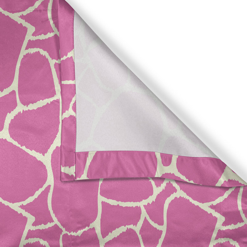 Rideau décoratif à 2 panneaux pour fenêtre avec œillets East Urban Home, 50 po, rose crème, L 50 po x L 108 po