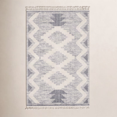 Highpoint Gray Ivory Geometric Rug