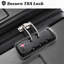 Bagages rigides, valises en ABS léger et durable avec roues doubles, bagages de voyage extensibles à carreaux de 24 pouces-126941638
