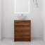 Ensemble de meuble-lavabo simple autoportant 24 po avec plateau en céramique Ikin, 2 portes, 1 tablette réglable