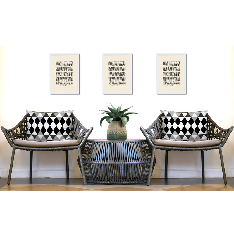 Housse et insert de coussin rectangulaire en polyester pour l'intérieur et l'extérieur, Noir