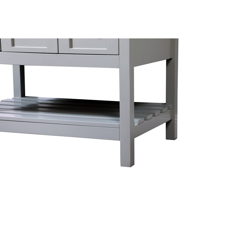 Ensemble de meuble-lavabo simple 32 po Krish, Gris