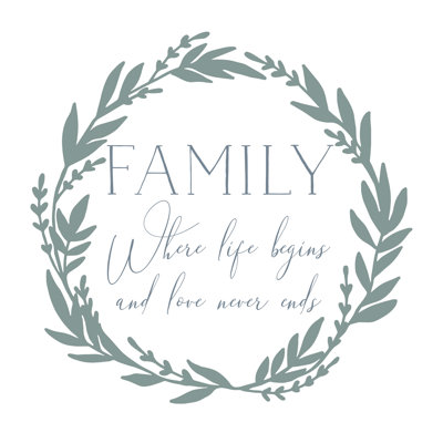Family Life Begins 2 - Wrapped Canvas Print