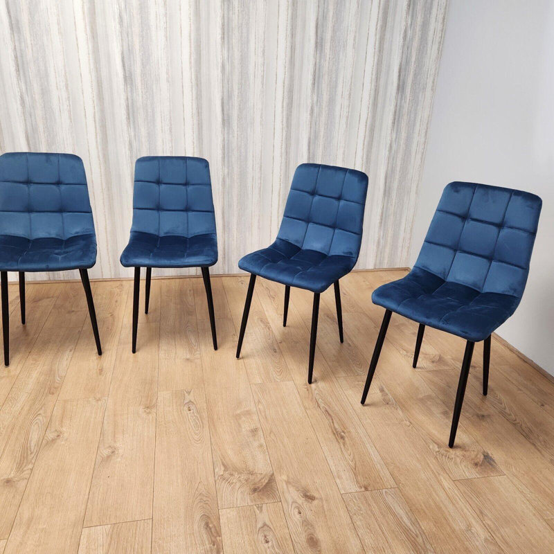 Modern Velvet Dining Chairs For Dining Room Furniture, Blue