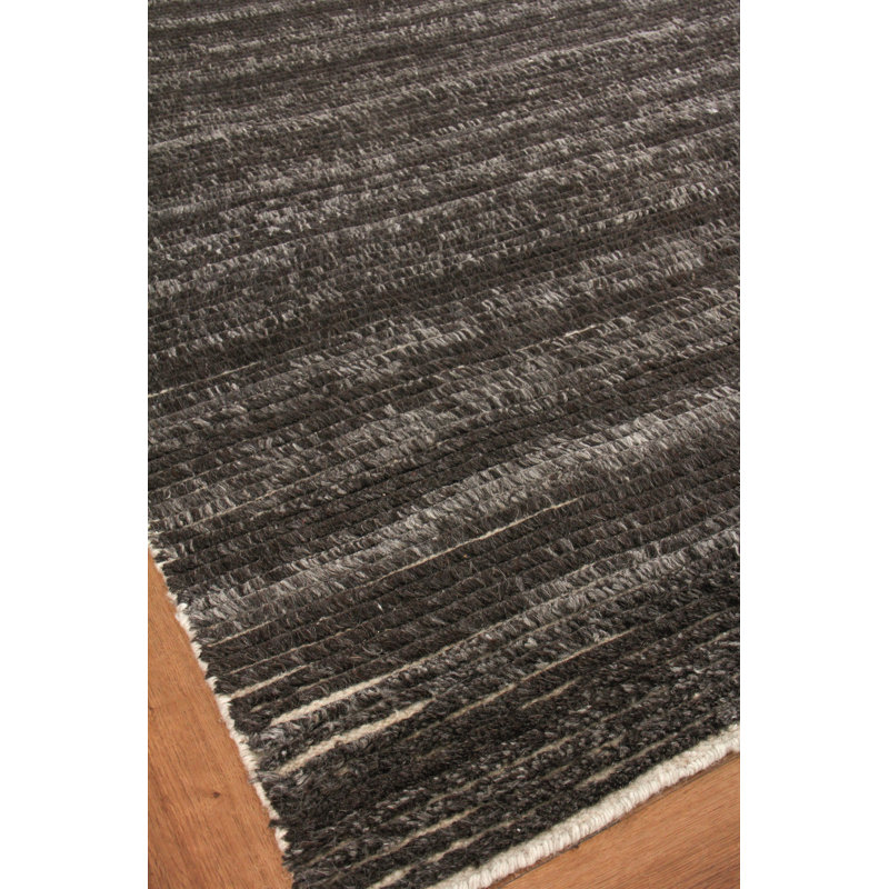 Kaza Wool Striped Area Rug, Rectangle 9' x 12'